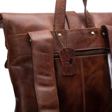Leather Rolled Backpack - Huston By Vintage Leather Sydney
