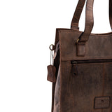 Leather Tote Bag By Vintage Leather