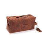 Leather Toiletry Bag Tan Colour Name Barker By Vintage leather Sydney