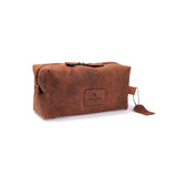 Leather Toiletry Bag Tan Colour Name Barker By Vintage leather Sydney