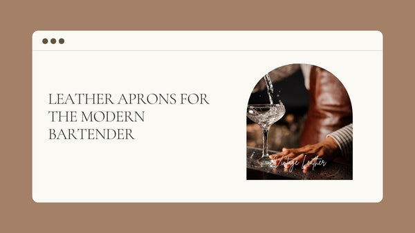 Leather aprons for the modern bartender