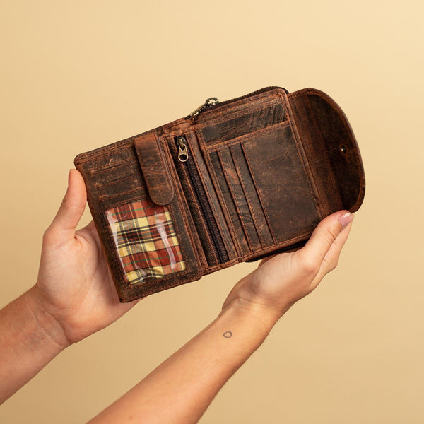 Small 3 Zip Coin Purse - Ace Leather Goods, Inc.