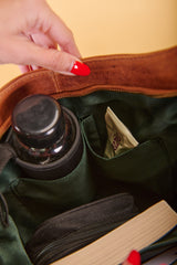 Leather Tote Bag Havana