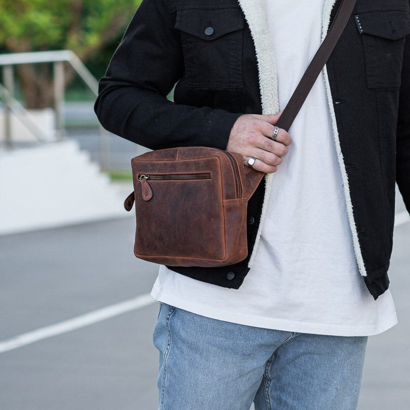 Stylish Leather Sling Bag for Effortless Everyday Style – Vintage