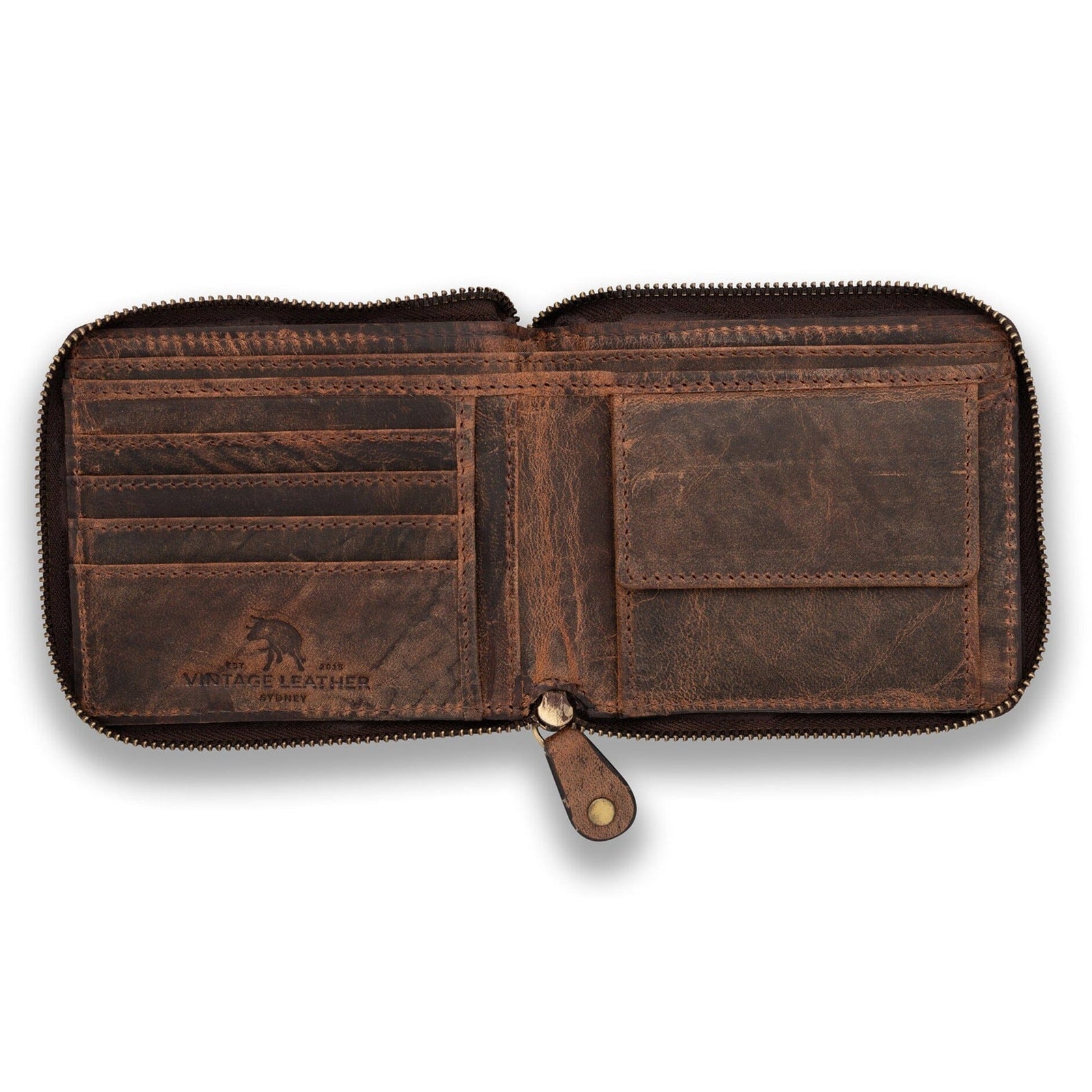 Find the Perfect Mens Zip Around Wallet at Vintage Leather Sydney