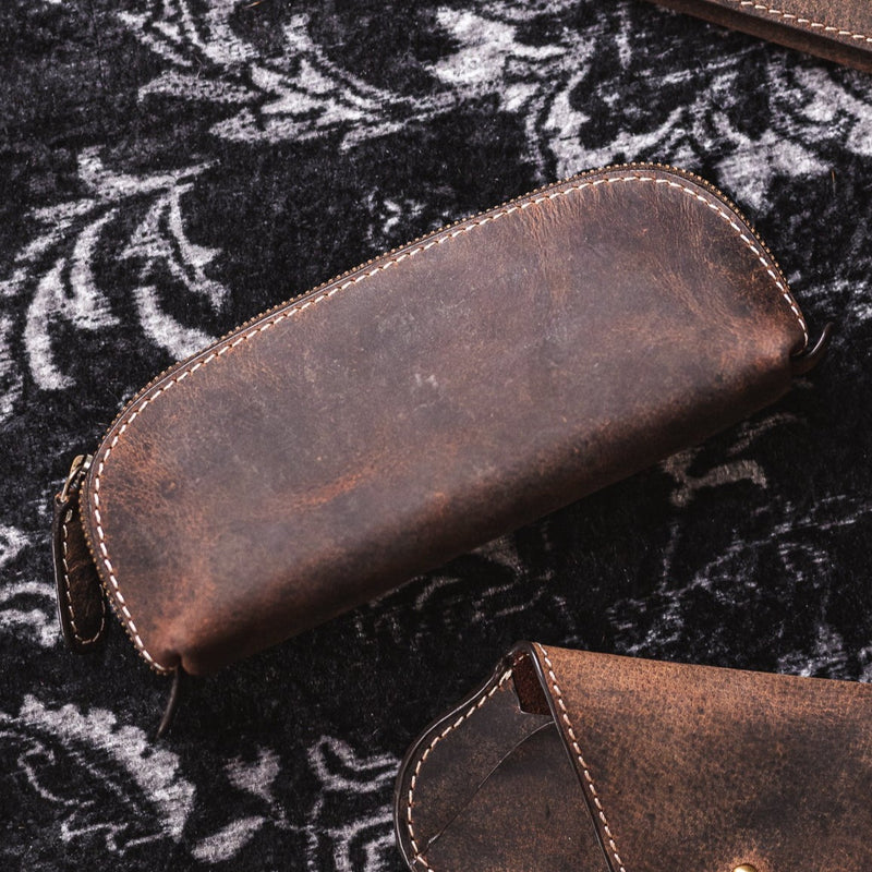 Elegant Leather Pencil Case Vintage Leather Sydney