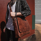 Leather Laptop Bag Kingston Vintage Leather Sydney