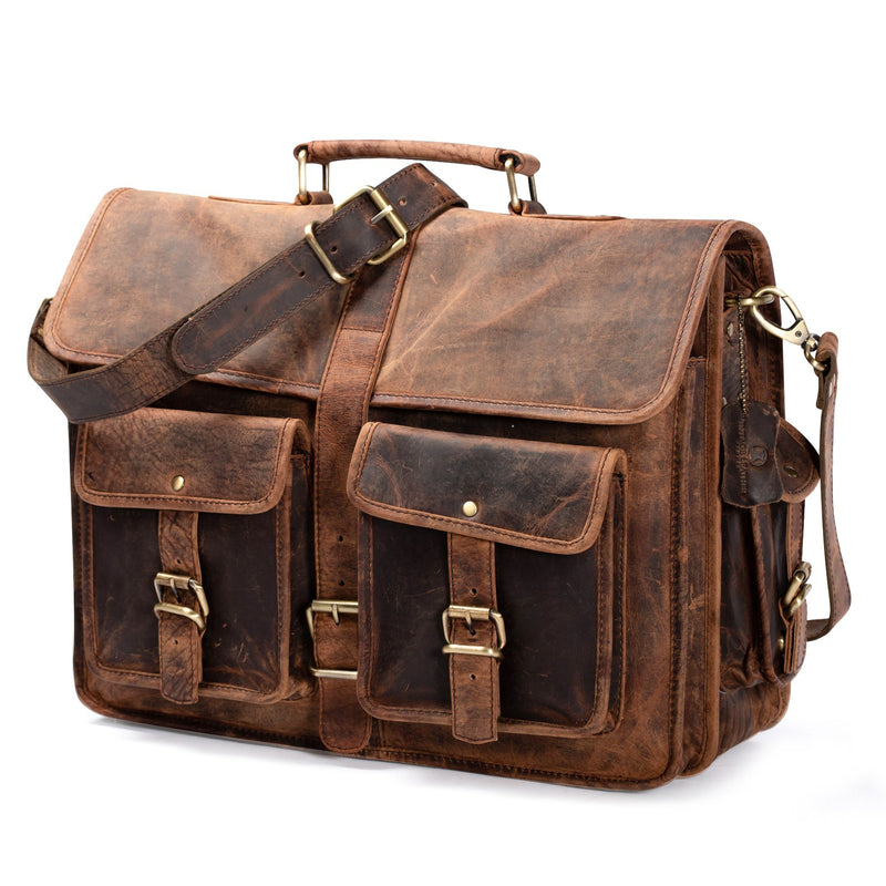 Brown Leather Messenger Bag - Satchel & Page Men's Leather Laptop Bag