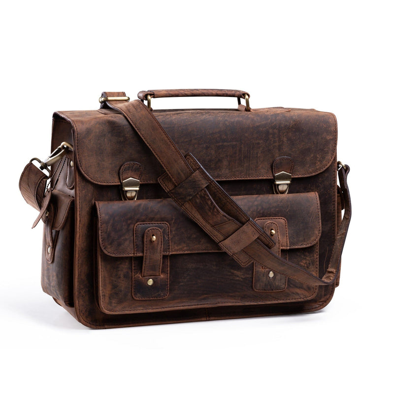 The Brooklyn Briefcase  by Vintage Leather Sydney 