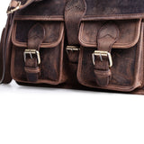 Leather camera bag by vintage leather Sydney 