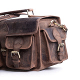 Leather camera bag by vintage leather Sydney 