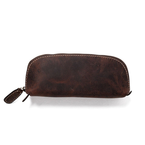 Tan Small Leather Pencil Case – Choosing Keeping