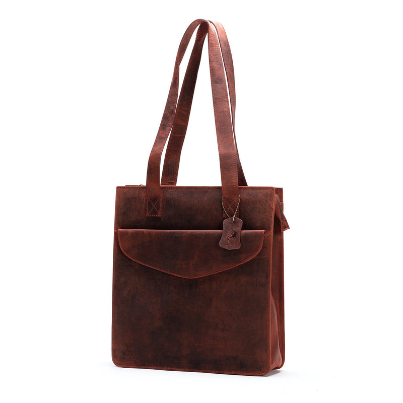 Leather Tote - Sorrel