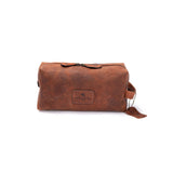 Leather Toiletry Bag Tan Colour Name Barker By Vintage leather Sydney