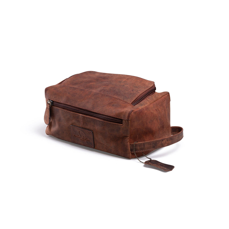 Wilson leather toiletry hot sale bag