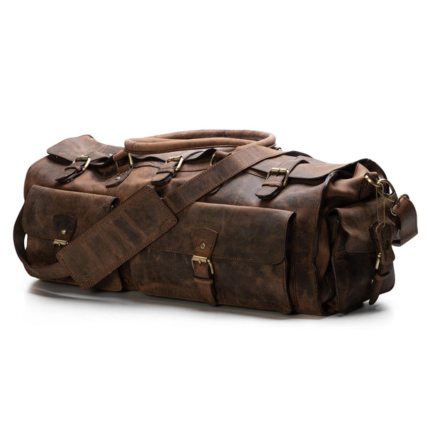 Shop Tiding Vintage Leather Duffle Bag Travel – Luggage Factory