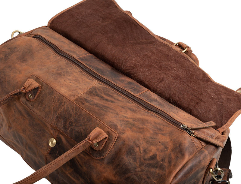Vintage Leather Essex Duffle Bag
