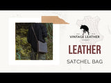 Leather Satchel - Branco